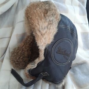 WOOLRICH Leather Trapper or Pilot (Aviator) HAT